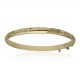 Pulsera media caña tallada de 5mm. oro de 18k