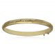 Pulsera media caña tallada de 6mm. oro de 18k