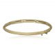 Pulsera media caña tallada de 4mm. oro de 18k