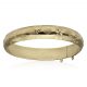 Pulsera media caña tallada de 12mm.en oro de 18k