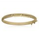 Pulsera media caña tallada de 6mm.en oro de 18k