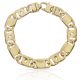 Pulsera eslabón fundido 11mm. oro 18k
