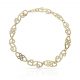Pulsera troquelada en oro de 18k