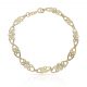 Pulsera troquela circonitas en oro de 18k