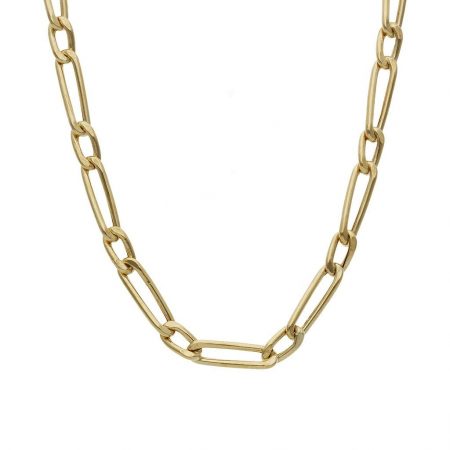 Cadena modelo 1x1 ancho de 3mm. y largo 50cm. oro 18k