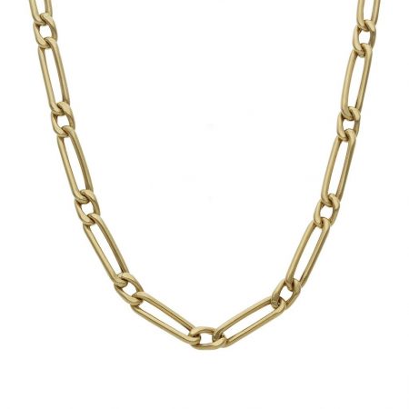 Cadena modelo 1x1 ancho de 4mm. y largo 50cm. oro 18k