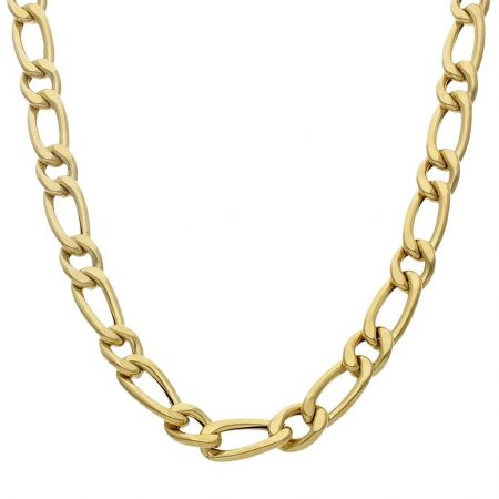 Cadena modelo 1x1 ancho de 9mm. y largo 60cm. oro 18k