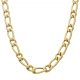 Cadena modelo 1x1 ancho de 9mm. y largo 60cm. oro 18k