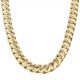 Cadena modelo barbada ancho de 12mm. y largo 60cm. oro 18k