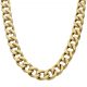 Cadena modelo barbada ancho de 13mm. y largo 60cm. oro 18k