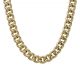 Cadena modelo barbada ancho de 7mm. y largo 60cm. oro 18k