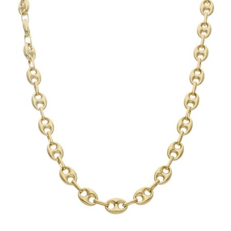 Cadena modelo calabrote ancho de 8mm. y largo 50cm. oro 18k