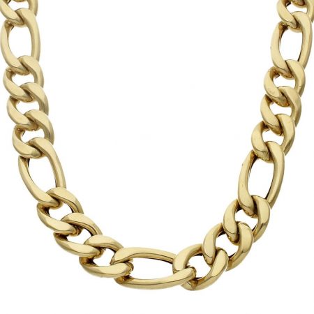 Cadena modelo 3x1 ancho de 15mm. y largo 70cm. oro 18k