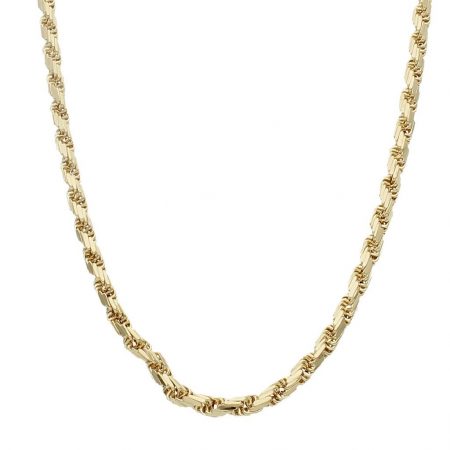 Cordon tallado ancho de 4,5mm. y largo 60cm. oro 18k