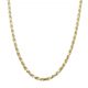Cordon tallado ancho de 4mm. y largo 50cm. oro 18k