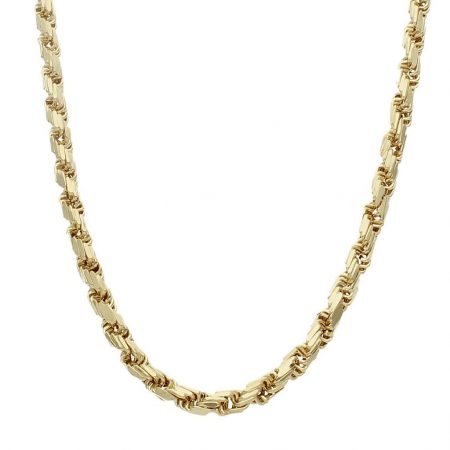 Cordon tallado ancho de 5,5mm. y largo 60cm. oro 18k