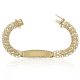 Esclava modelo princesa en oro de 18k