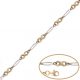 Pulsera bicolor con infinitos en oro de 18k