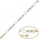 Pulsera bicolor con infinitos en oro de 18k