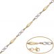 Pulsera bicolor con infinitos en oro de 18k