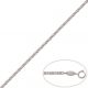 Pulsera bolas talladas en oro blanco de 18k