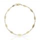 Pulsera chapas combinadas ovaladas en oro de 18k