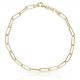 Pulsera eslabones alargados en oro de 18k