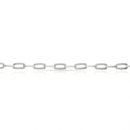Pulsera eslabones en oro blanco de 18k