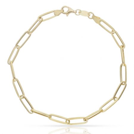 Pulsera eslabones ovalados en oro de 18k