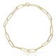 Pulsera eslabones ovalados en oro de 18k