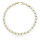 Pulsera eslabones tallados en oro de 18k