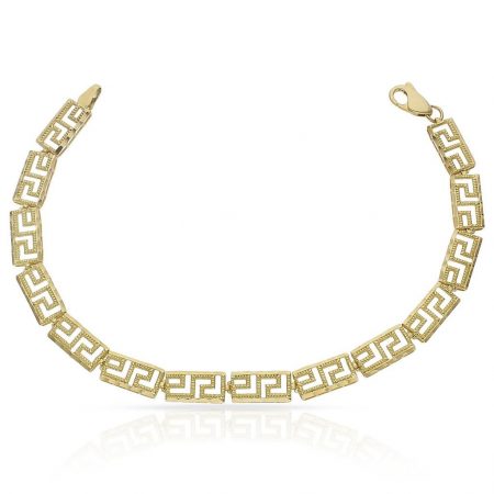 Pulsera modelo greco en oro de 18k
