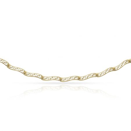 Pulsera modelo greco en oro de 18k