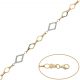 Pulsera troquelada circonitas 8mm.en oro de 18k