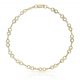 Pulsera de infinitos tallados en oro de 18k