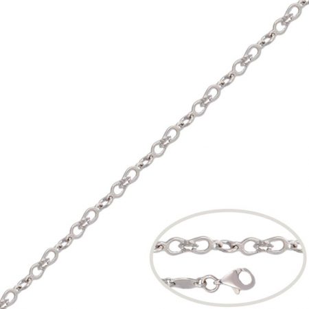 Pulsera infinitos en oro blanco de 18k