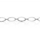 Pulsera eslabones y circonitas oro blanco de 18k
