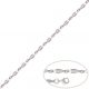 Pulsera de diseño en oro blanco de 18k