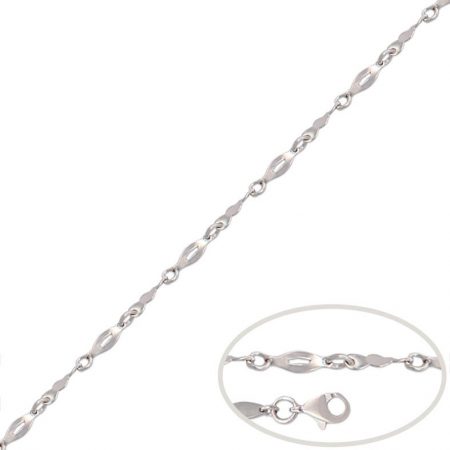 Pulsera diseño en oro blanco de 18k