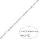 Pulsera diseño en oro blanco de 18k