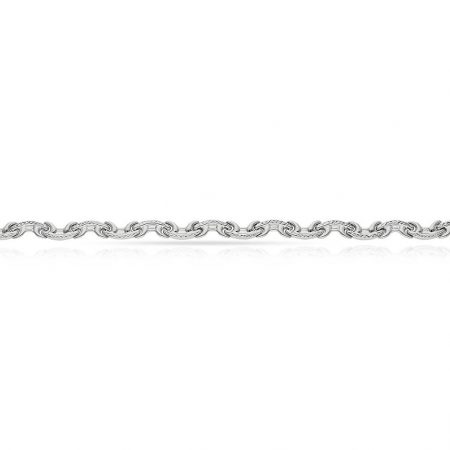Pulsera de eslabones en oro blanco de 18k