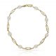 Pulsera de perlas y jaulas en oro de 18k