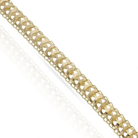 Pulsera modelo princesa en oro de 18k