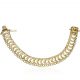 Pulsera modelo princesa en oro de 18k
