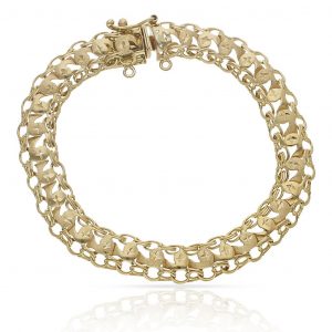 Pulsera modelo princesa en oro de 18k
