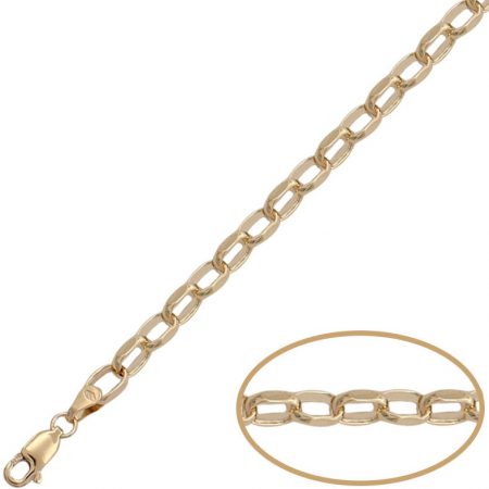 Pulsera modelo rolot 4,50mm.en oro de 18k
