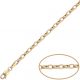 Pulsera modelo rolot alargado 3,5mm.en oro de 18k