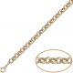 Pulsera rolot hueca 7mm.en oro de 18k