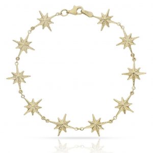 Pulsera rosas de los vientos en oro de 18k