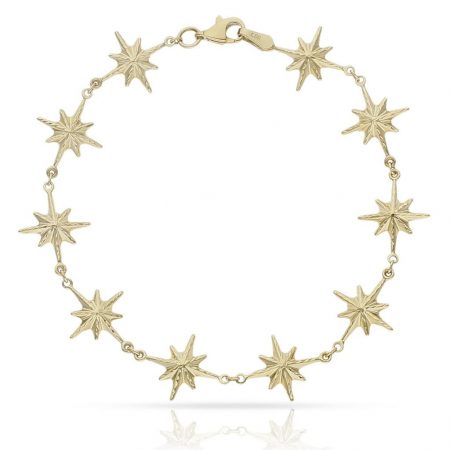 Pulsera rosas de los vientos en oro de 18k